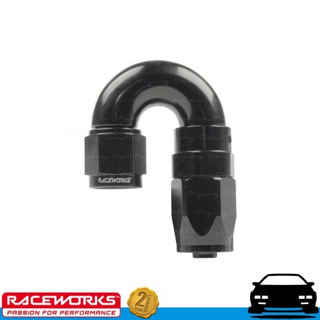 RACEWORKS Taper Hose End AN6 6AN 180deg Fuel Oil E85 Diesel