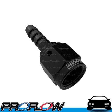 PROFLOW 5/16" Straight Barb Male Fitting to AN -4 (AN4) Female Black