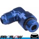 PROFLOW Male Flare AN -6 (AN6) 90 Degree to AN -6 (AN6) ORB Swivel Fitting Blue