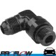 Male Flare AN -6 (AN6) 90 Degree to AN -4 (AN4) ORB Swivel Fitting Black