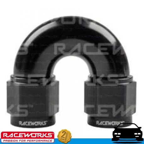 RACEWORKS Female to Female Swivel AN6 6AN 180deg Fuel Oil E85