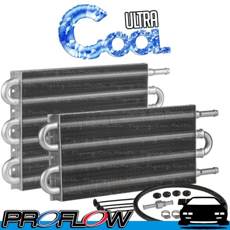 Ultra Cool 5" x 12-3/4" Transmission Cooler 3/8" Push On Tube & Fin GVW 12000