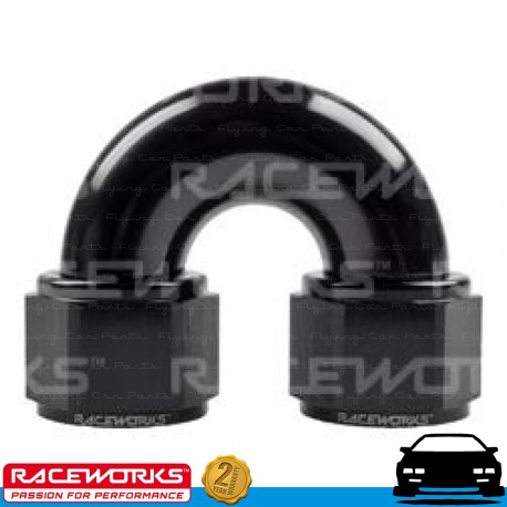 RACEWORKS Female to Female Swivel AN12 12AN 180deg Fuel Oil E85