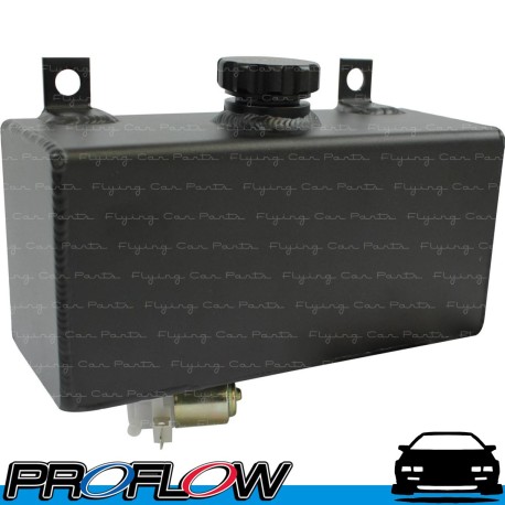 Aluminium Washer Tank Horizontal 12V Motor Universal Holden Black