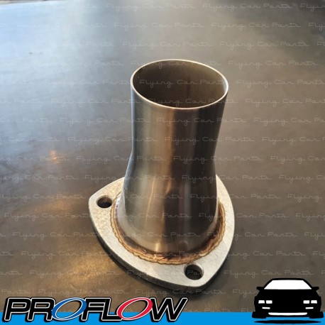 PROFLOW Exhaust Header Reducer 3-Bolt Flange 3" In 2" Out Stainless Steel