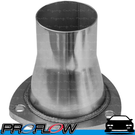 PROFLOW Exhaust Header Reducer 3-Bolt Flange 3" In 2.5" Out Stainless Steel