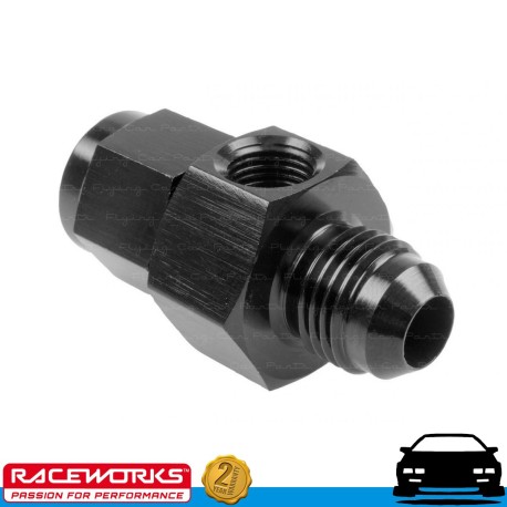 RACEWORKS Female Swivel to Male AN6 6AN w/ 1/8" NPT Port Fuel Oil E85 Diesel