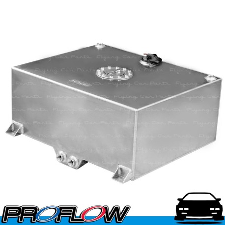 PROFLOW Aluminium Fuel Cell Tank E85 57L 510x460x260mm Sender