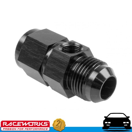 RACEWORKS Female Swivel to Male AN10 10AN w/ 1/8" NPT Port Fuel Oil E85 Diesel