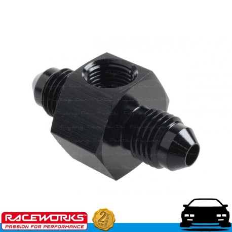 RACEWORKS AN3 3AN Male to Male w/ 1/8" NPT Port Fuel Oil E85 Diesel