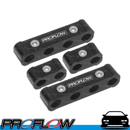 PROFLOW Billet Aluminium Ignition Lead Wire Separators Suit 8.8mm Leads Black