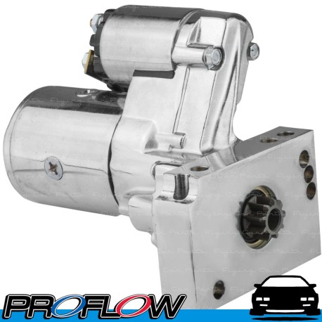 PROFLOW  Starter Motor Chev Staggered Mount 168T 1.4KW CHROME