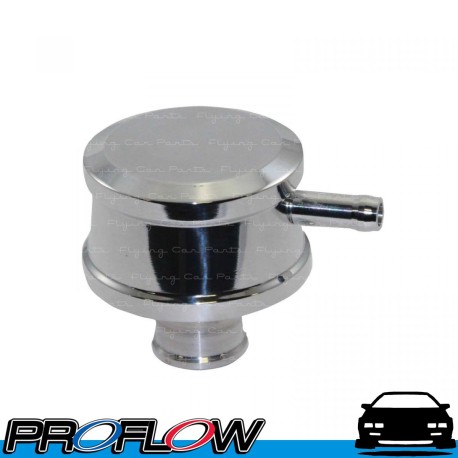 PROFLOW Breather Cap Push-In with Tube Smooth Polished Aluminium