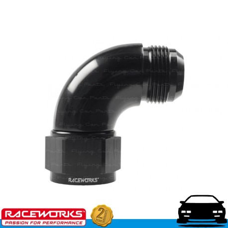 RACEWORKS Female to Male Swivel Elbow AN16 16AN 90deg Fuel Oil E85 Diesel