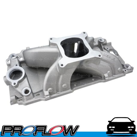 PROFLOW Intake Manifold Single Plane Aluminium Oval Port Chev Big Block Silver