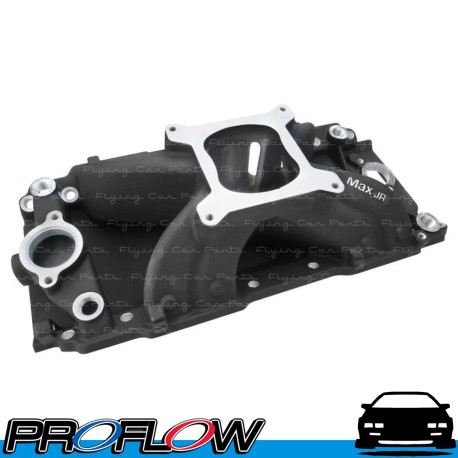 PROFLOW Intake Manifold Single Plane Aluminium Oval Port Chev Big Block Black