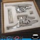 PROFLOW  Bonnet Hinge Kit Billet Aluminium For Ford Mustang 67-69 Polished