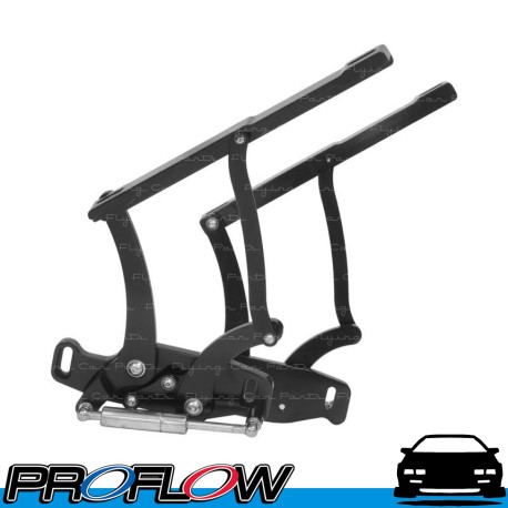 PROFLOW  Bonnet Hinge Kit Billet Aluminium Chev Camaro 67-69 Black