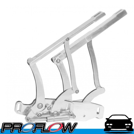 PROFLOW  Bonnet Hinge Kit Billet Aluminium Chev Camaro 67-69 Polished