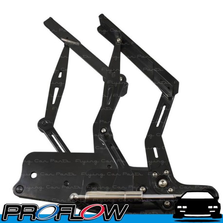 PROFLOW   Bonnet Hinge Kit Billet Aluminium For Holden HK HT & HG Black