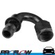 PROFLOW 400 Series 150 Degree Hose End Fitting Black Push On  AN -4 (AN4)