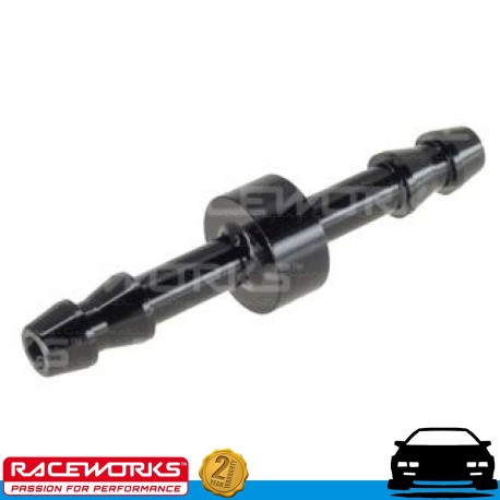 RACEWORKS 4mm Aluminium Straight Barb Joiner Fuel Oil E85 Diesel