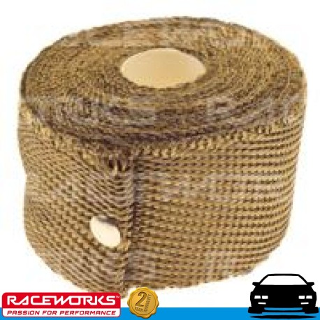 RACEWORKS Titanium Exhaust Wrap 2" x 15ft (4.5m)