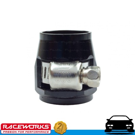 RACEWORKS Hex Finisher Black ID 17.5mm Fuel Oil E85 Diesel