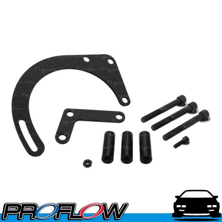 Alternator Bracket Steel Chev Small Block 327 350 400 Long & Short Pump Low Mount Kit Black