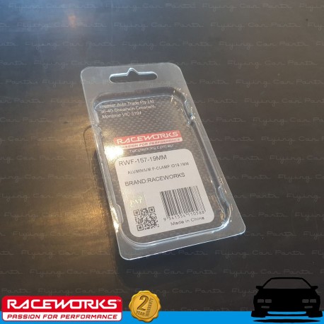 RACEWORKS Aluminium P-Clamp P-Clip ID 19.1mm Fuel Oil E85 Diesel