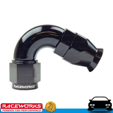 RACEWORKS PTFE Hose End AN6 6AN 120deg Fuel Oil E85 Diesel