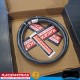 RACEWORKS Black Stainless Steel Braided Cutter Hose AN4 4AN 1 Metre Fuel Oil E85