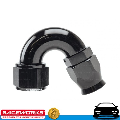 RACEWORKS PTFE Hose End AN12 12AN 150deg Fuel Oil E85 Diesel