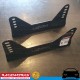 RACEWORKS 160mm Black Mild Steel Racing Seat Mounts Pair