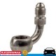 RACEWORKS 11.2mm Banjo to AN3 3AN Male Flare SS 90deg Fuel Oil E85 Diesel