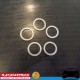 RACEWORKS Aluminium Washers AN7 7AN ID 18.3mm OD 23.6mm T1.5 5 Pack Fuel Oil E85