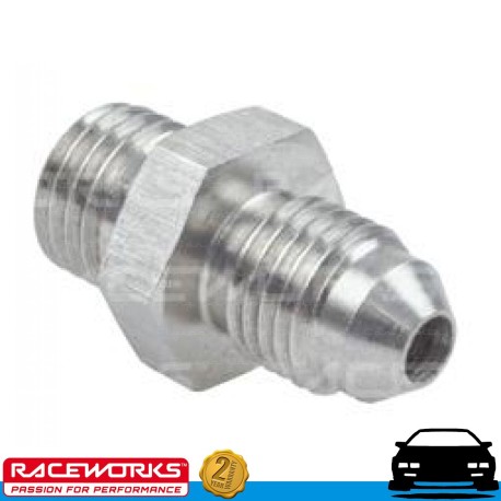 RACEWORKS Metric Male M12x1.25 to Male Flare AN3 3AN SS (Dual Seal) Fuel Oil E85