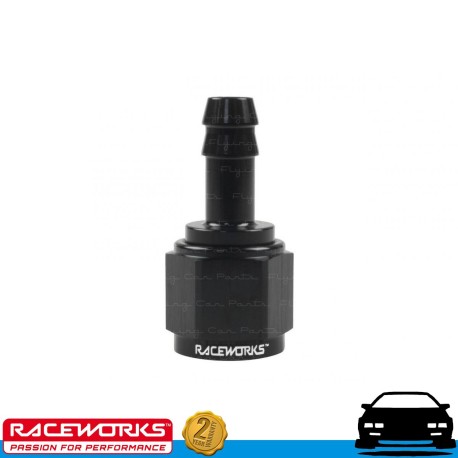 RACEWORKS Female AN8 8AN to Barb 3/8" Fuel Oil E85 Diesel