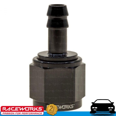 RACEWORKS Female AN10 10AN to Barb 3/8" Fuel Oil E85 Diesel