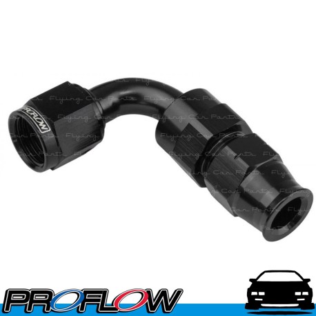 PROFLOW 90 Degree 5/16" Tube to Female AN -6 (AN6) Fitting Adapter Black