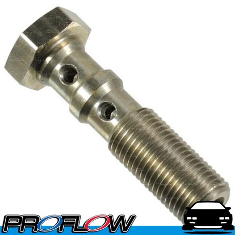 PROFLOW Stainless Steel Double Banjo Bolt M10x1.25 40mm Long