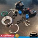 RACEWORKS 6 Pin Electrical Bulkhead Plug Socket Connector Aluminium Weld On Kit