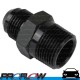 PROFLOW Male AN To NPT Adaptor Fitting AN -10 (AN10) 3/4" NPT Straight Black