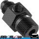 PROFLOW Male 3/8" NPT To AN -6 (AN6) Fitting Adapter With 1/8" NPT Port Black