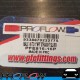 PROFLOW Male AN -16 (16AN) to 1" NPT Fitting Adapter Silver