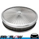 PROFLOW Air Cleaner Flow Top 14" x 2.5" Suit 5-1/8" Neck Recessed Base Stainless Steel 