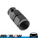 PROFLOW 200 Series Striaght Hose End Fitting Black Aluminium Straight For PTFE  AN -6 (AN6)