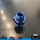 PROFLOW  Straight Fitting AN -8 (AN8) to AN -6 (AN6) ORB O-Ring Port Blue