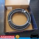 RACEWORKS Black SS Braided Cutter Hose AN8 8AN 5 Metres Fuel Oil E85 Diesel