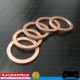 RACEWORKS 5 x Copper Washers ID 18mm OD 24mm 1.5mm Thick